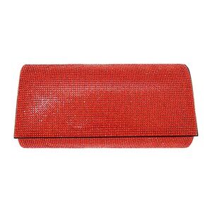 Rhinestone Red Evening Clutch Bag